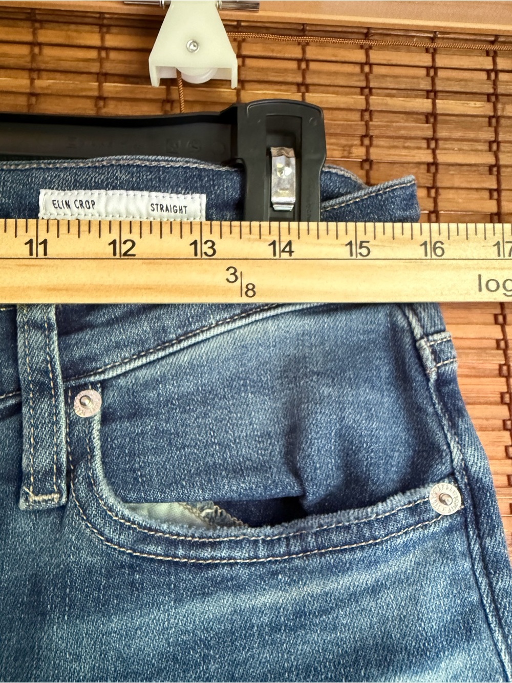 NWT Edwin Elin Crop Straight Distressed Jeans Size 29 $178 - Picture 8 of 12